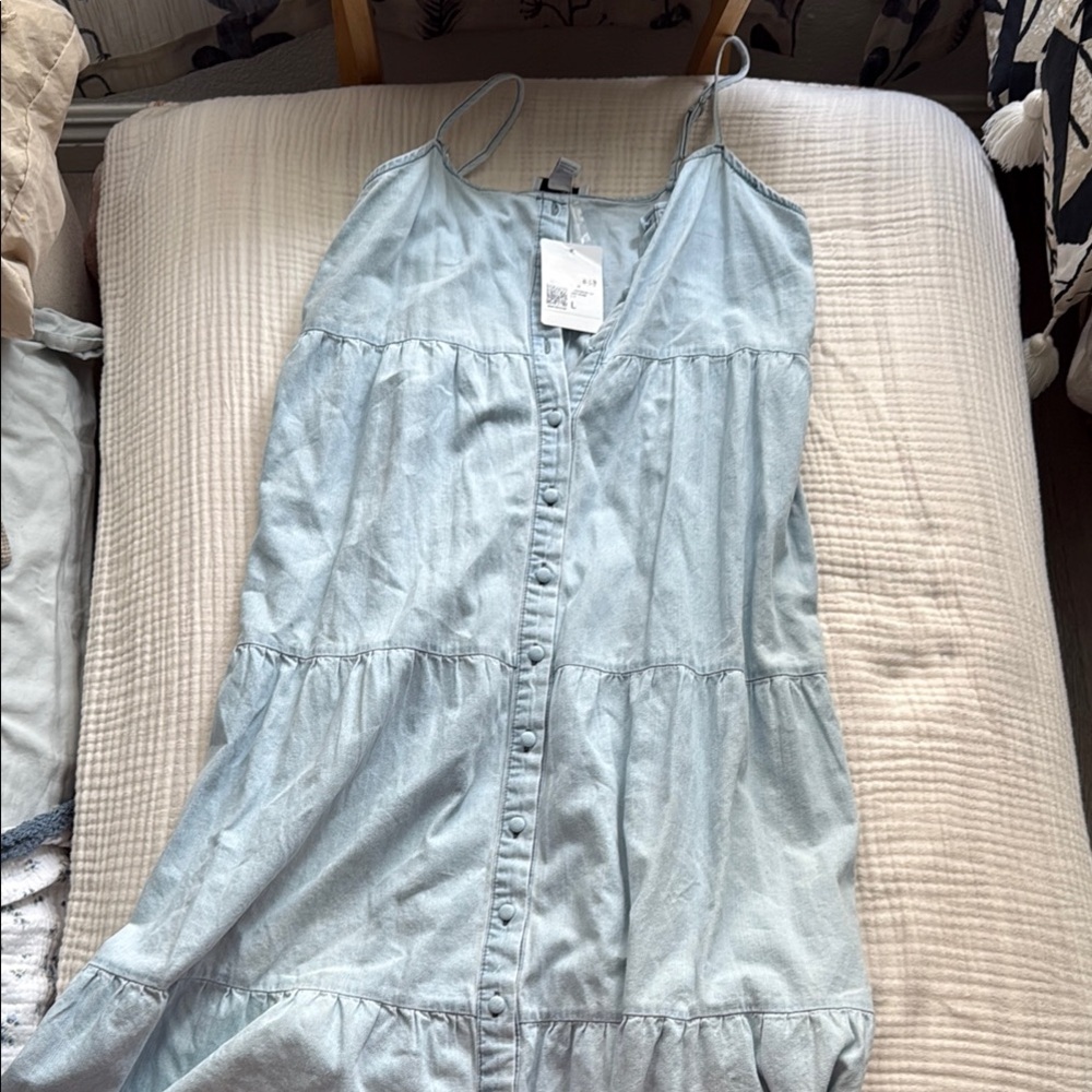 Forever 21 Light Blue Maxi Dress